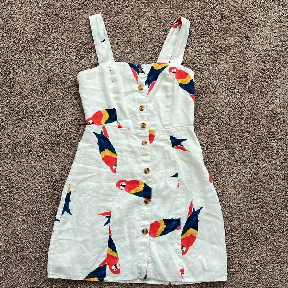 Farm Rio Parrot Mini Dress